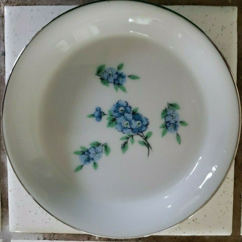 VTG Royalton China Co. Porcelain Plate 4x4" Round Trinket Dish Saucer Floral
